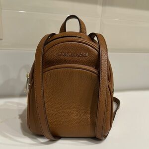 Michael Kors Tan Leather Backpack